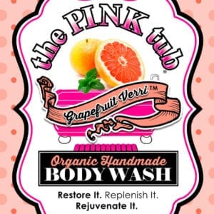 A label for the pink tub, grapefruit hersey.